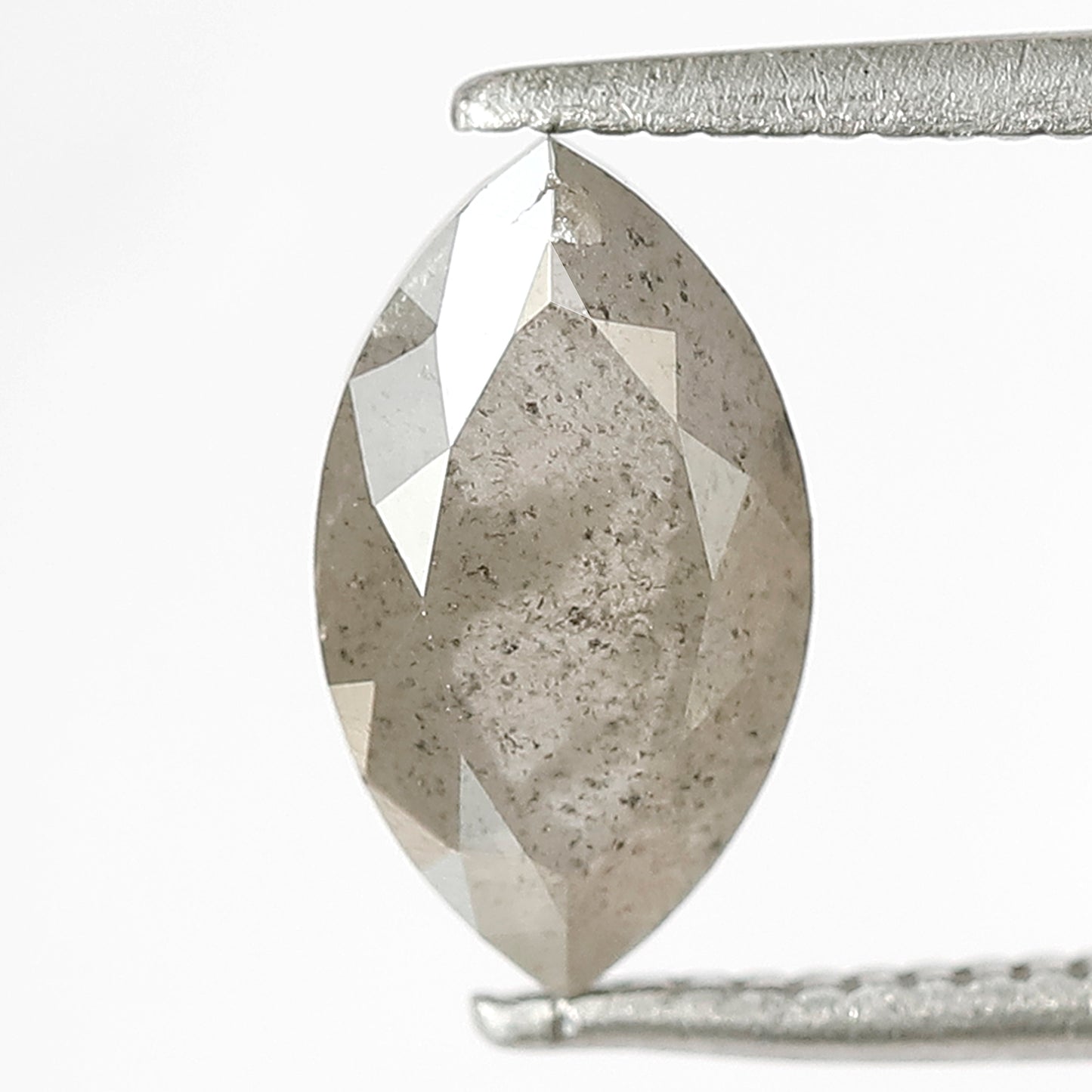 1.61 CT Translucent Misty Gray Loose Diamond, Natural Salt and Pepper Earth Mined Diamond For Wedding Jewelry