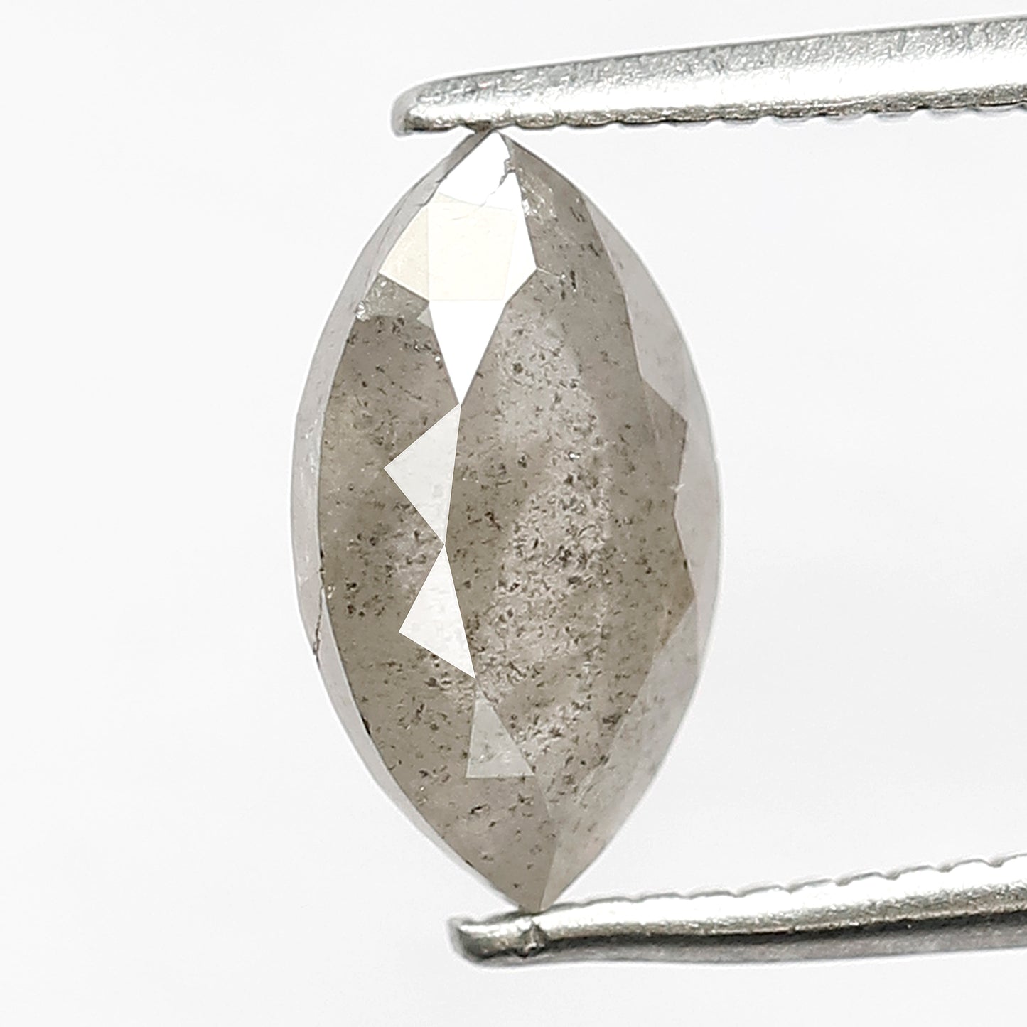 1.61 CT Translucent Misty Gray Loose Diamond, Natural Salt and Pepper Earth Mined Diamond For Wedding Jewelry
