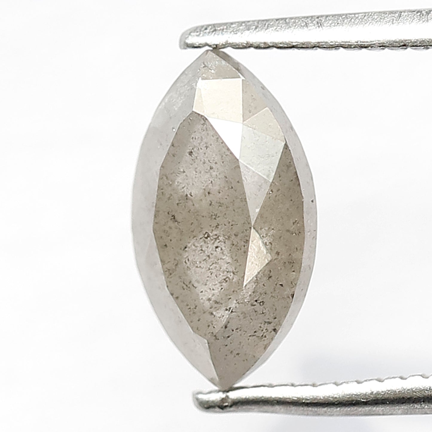 1.61 CT Translucent Misty Gray Loose Diamond, Natural Salt and Pepper Earth Mined Diamond For Wedding Jewelry