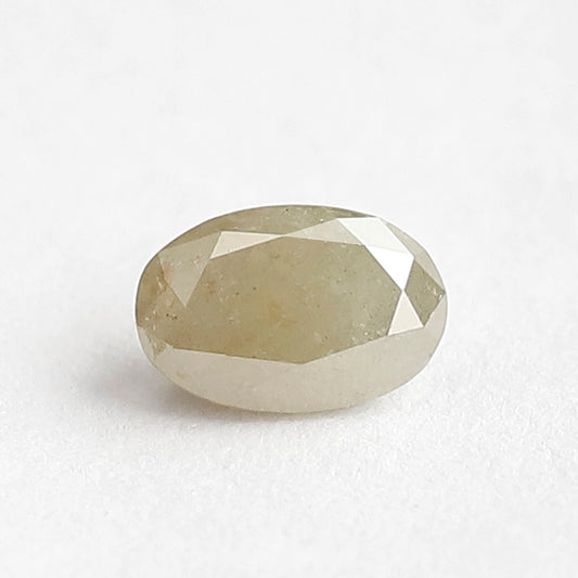 0.53 Ct 6 MM Oval Brilliant Cut Greenish grey Color Natural Loose Diamond for jewelry ring