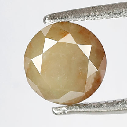 1.44 CT Round Brilliant cut Rustic Loose Diamond, Natural 6.40 mm Earth Mined Diamond For Making Engagement Ring and Wedding Ring