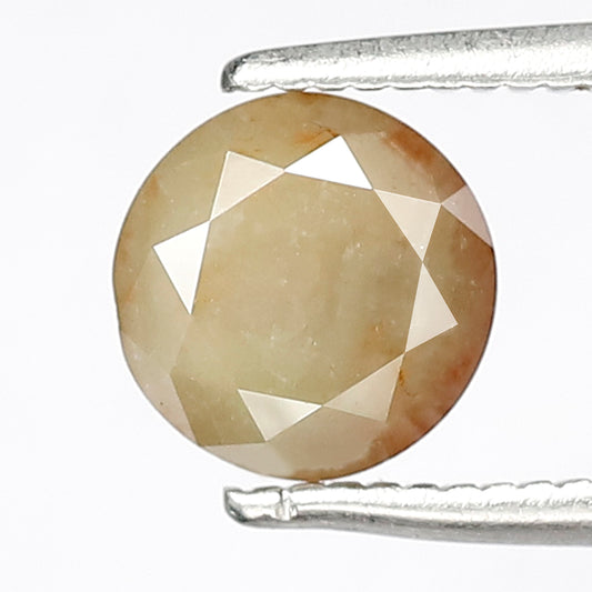 1.44 CT Round Brilliant cut Rustic Loose Diamond, Natural 6.40 mm Earth Mined Diamond For Making Engagement Ring and Wedding Ring