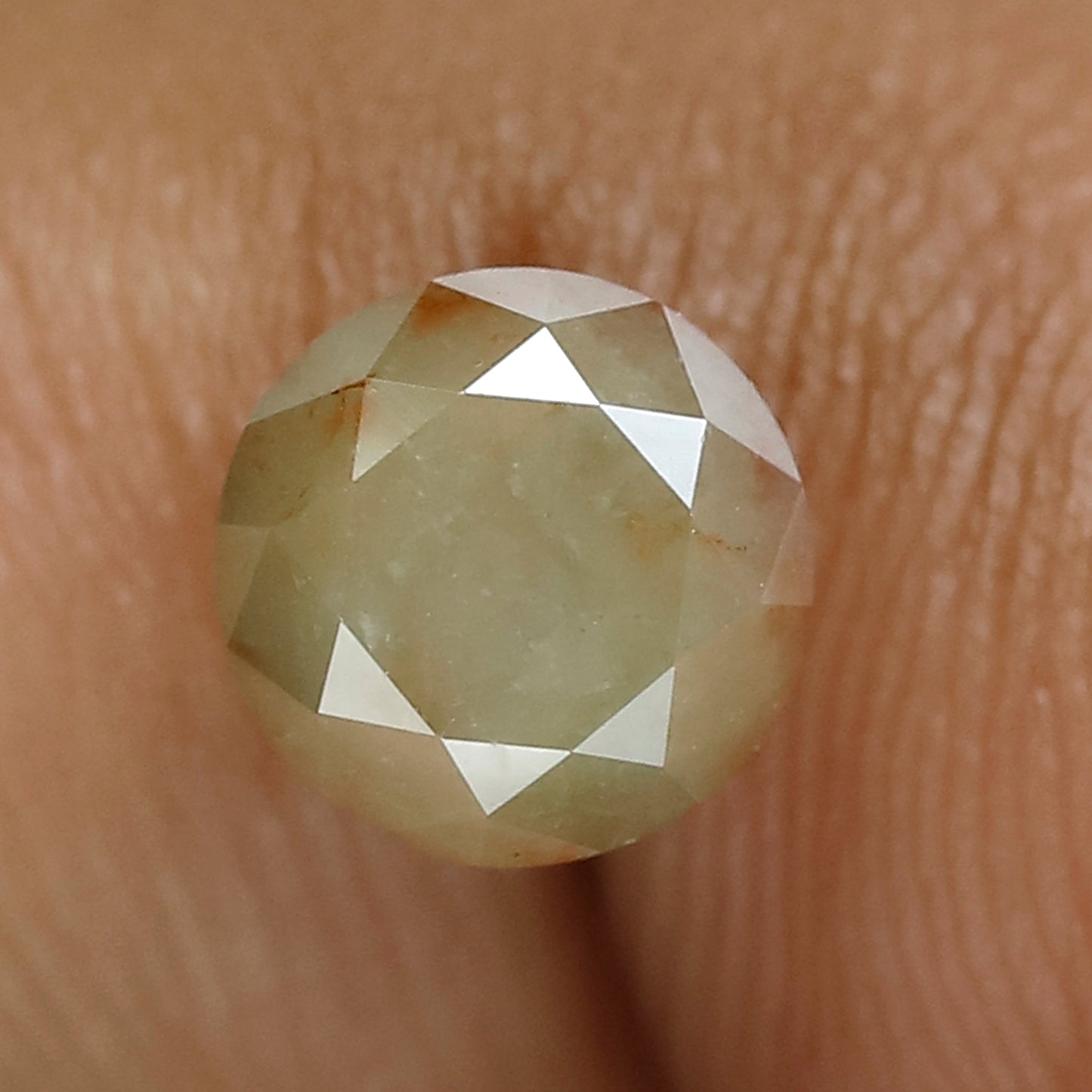 1.44 CT Round Brilliant cut Rustic Loose Diamond, Natural 6.40 mm Earth Mined Diamond For Making Engagement Ring and Wedding Ring