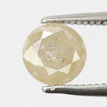 Natural 1.09 CT Yellowish Translucent Diamond, Round Brilliant Cut Ethical Loose Diamond for Engagement and Anniversary Jewelry