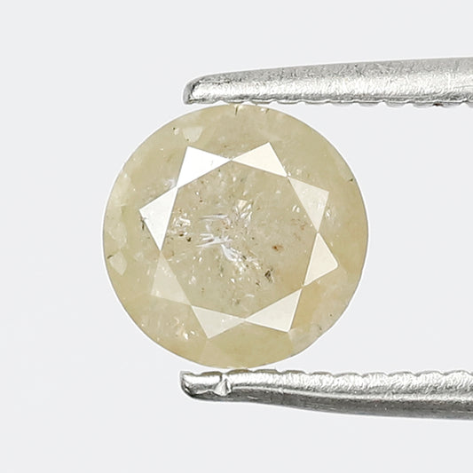 Natural 1.09 CT Yellowish Translucent Diamond, Round Brilliant Cut Ethical Loose Diamond for Engagement and Anniversary Jewelry