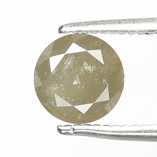 1.20 CT Round Brilliant cut Greenish Gray Diamond, Natural Ethical Loose Diamond for Custom Ring, Bridal and Anniversary Jewelry