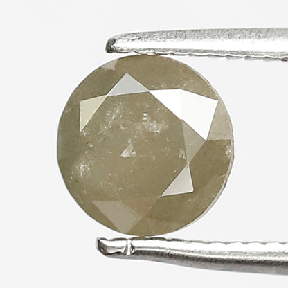 1.20 CT Round Brilliant cut Greenish Gray Diamond, Natural Ethical Loose Diamond for Custom Ring, Bridal and Anniversary Jewelry
