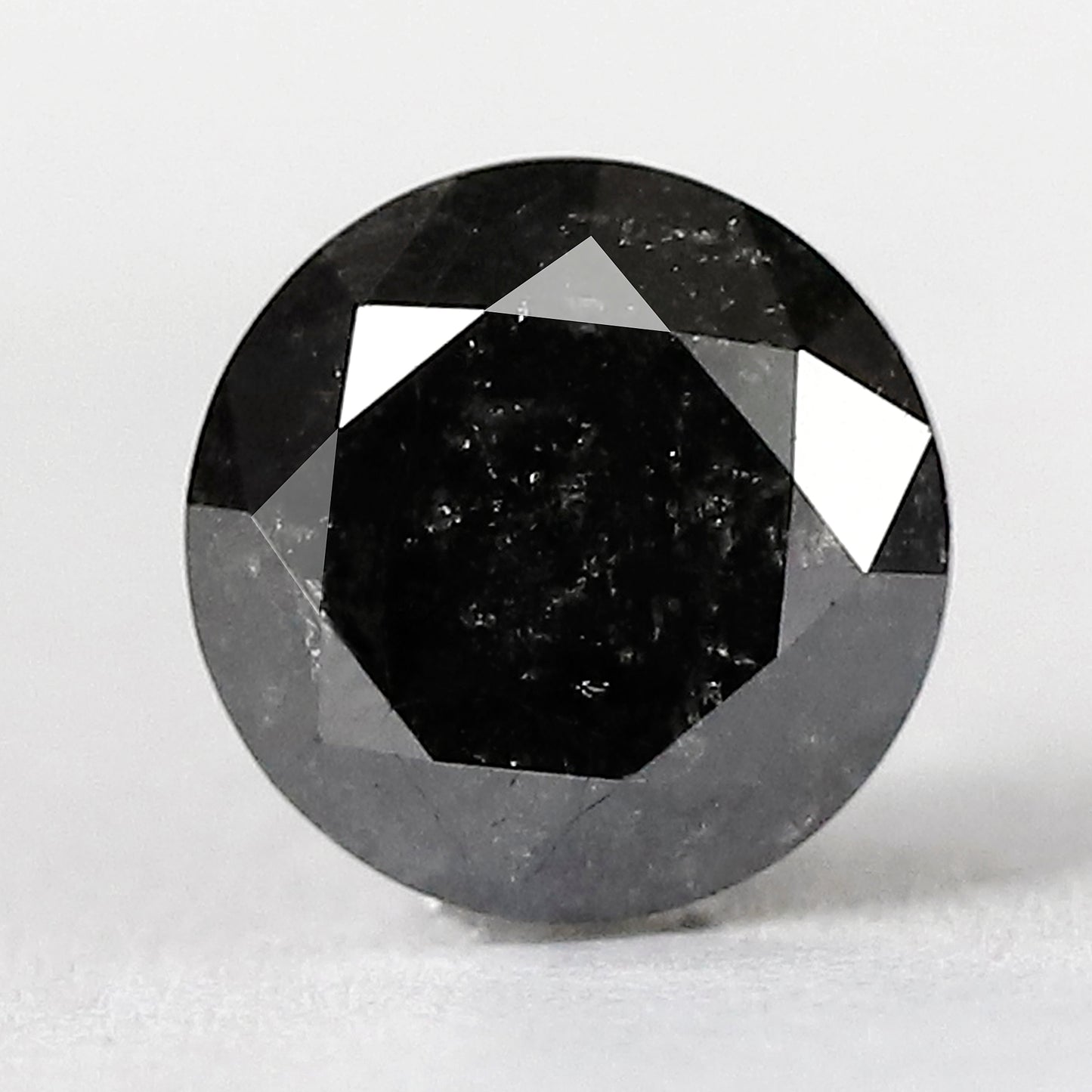 2.09 CT Conflict Free Round Brilliant cut Loose Diamond, Natural Gray Black Earth Mined Salt and Pepper Diamond For Promise Ring