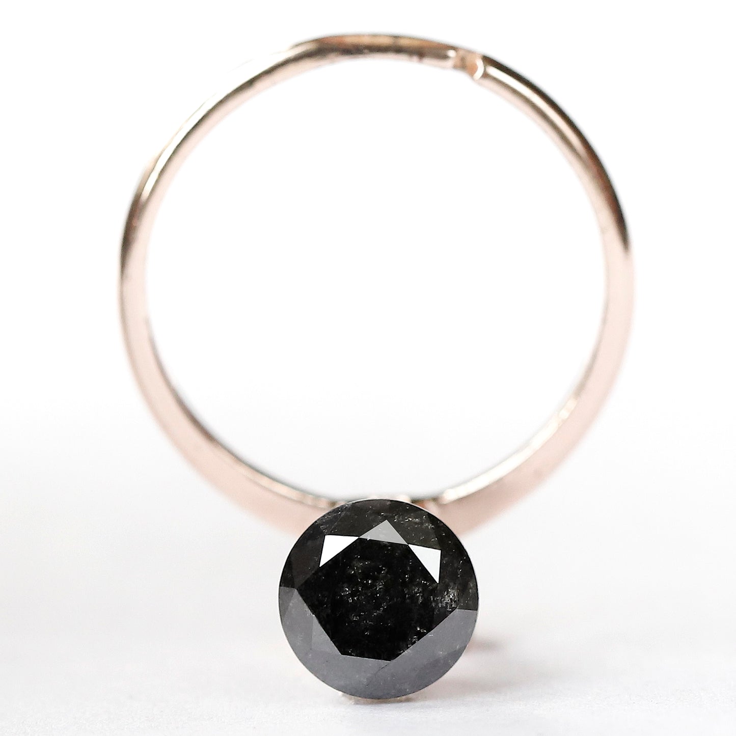 2.09 CT Conflict Free Round Brilliant cut Loose Diamond, Natural Gray Black Earth Mined Salt and Pepper Diamond For Promise Ring