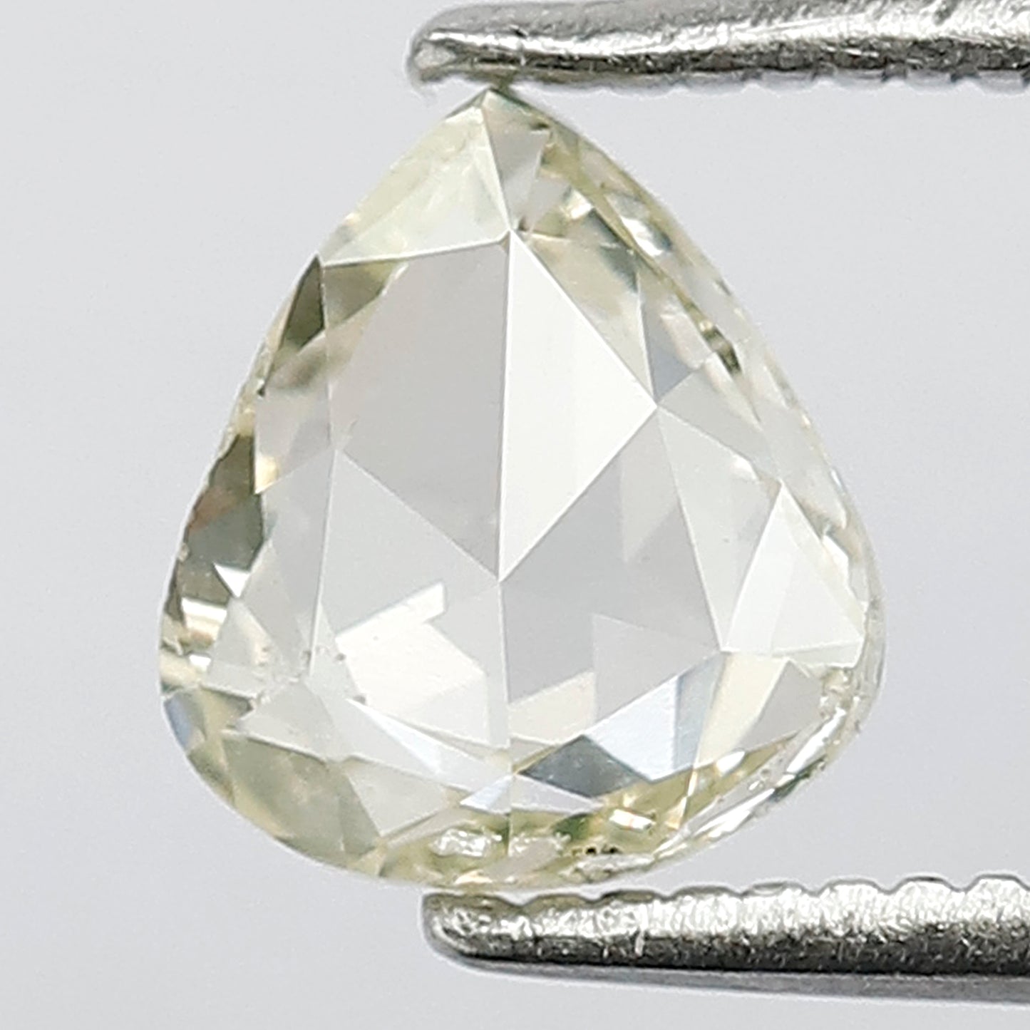 1.01 CT Light Yellow color 7 MM Rose Cut SI Clarity Pear Shape Natural Diamond ideal for Unique Design Pendant