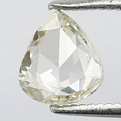 1.01 CT Light Yellow color 7 MM Rose Cut SI Clarity Pear Shape Natural Diamond ideal for Unique Design Pendant