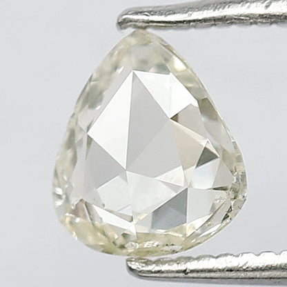 1.01 CT Light Yellow color 7 MM Rose Cut SI Clarity Pear Shape Natural Diamond ideal for Unique Design Pendant