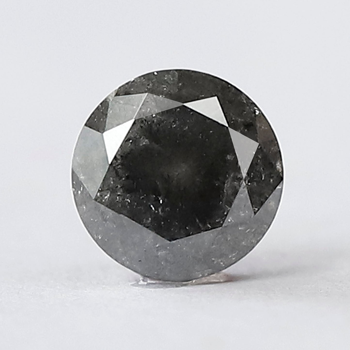 Earth Mined 1.51 CT Round Brilliant cut Salt and Pepper Diamond, Natural Gray Black Loose Diamond for Engagement Jewelry