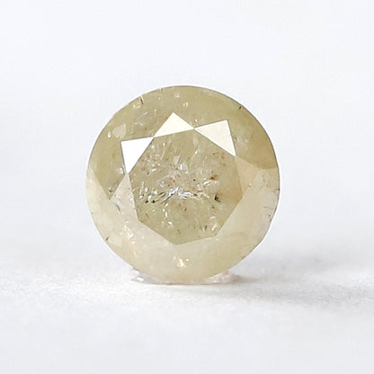 Natural 1.09 CT Yellowish Translucent Diamond, Round Brilliant Cut Ethical Loose Diamond for Engagement and Anniversary Jewelry