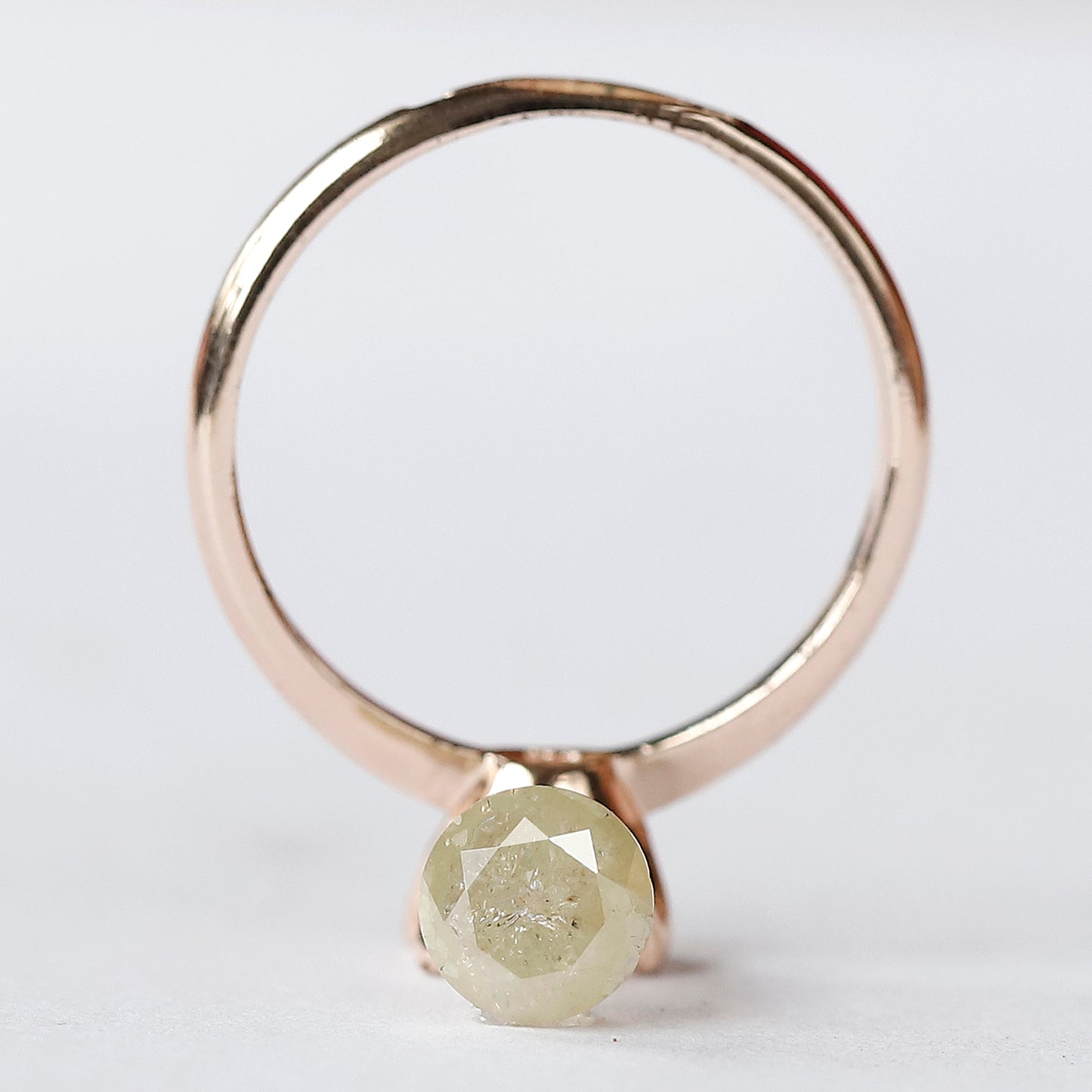 Natural 1.09 CT Yellowish Translucent Diamond, Round Brilliant Cut Ethical Loose Diamond for Engagement and Anniversary Jewelry