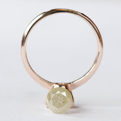 Natural 1.09 CT Yellowish Translucent Diamond, Round Brilliant Cut Ethical Loose Diamond for Engagement and Anniversary Jewelry
