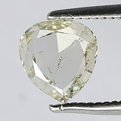 1.01 CT Fancy Light Yellowish With SI Clarity Pear Shape Natural Rose Cut Diamond Ideal For Making Beautiful Prong Setting Engagement Ring