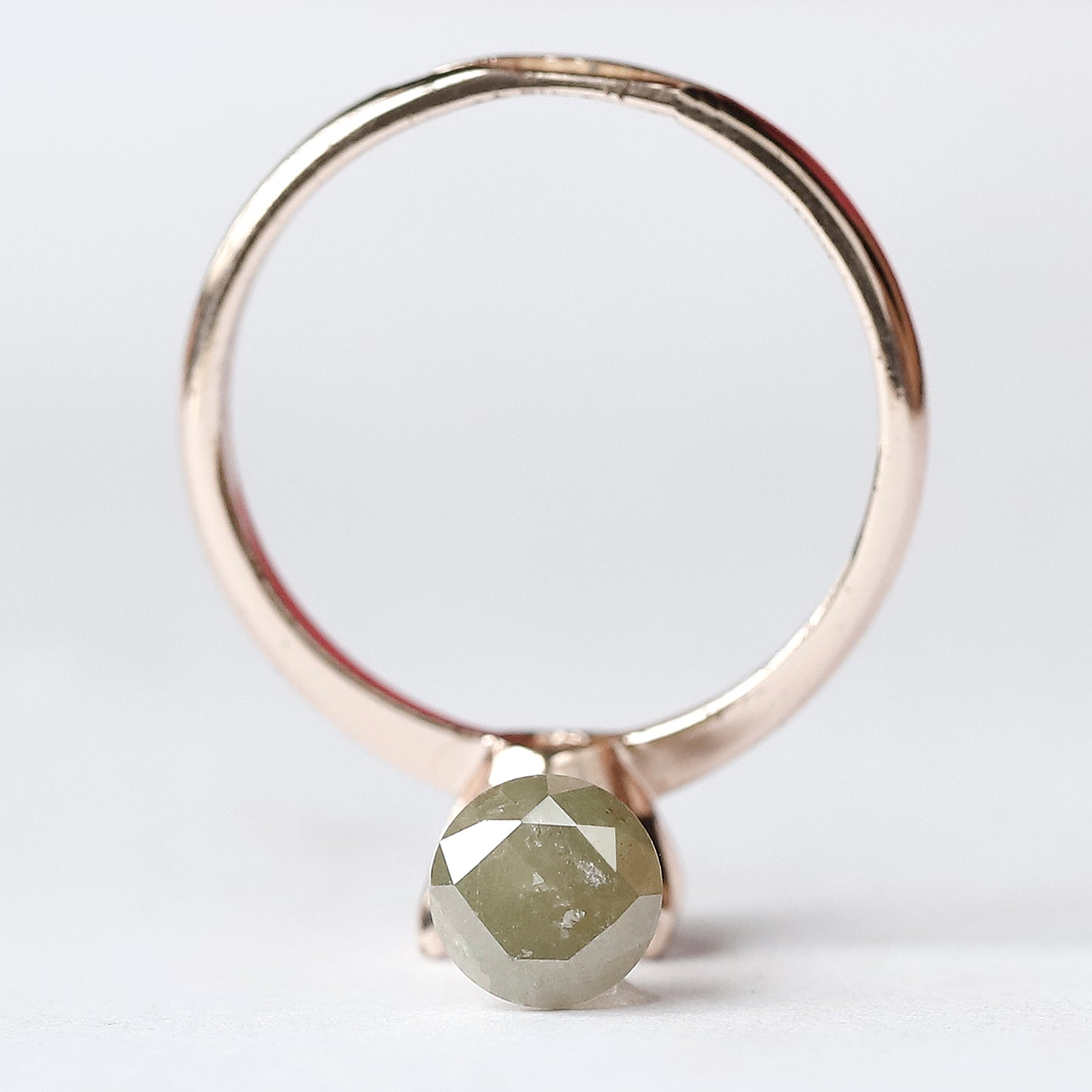 1.20 CT Round Brilliant cut Greenish Gray Diamond, Natural Ethical Loose Diamond for Custom Ring, Bridal and Anniversary Jewelry