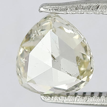 1.01 CT Fancy Light Yellowish With SI Clarity Pear Shape Natural Rose Cut Diamond Ideal For Making Beautiful Prong Setting Engagement Ring