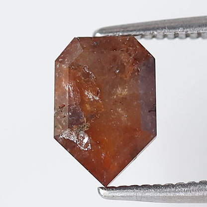 1.38 CT 8 MM Shield Shape Salt and pepper Diamond Natural Loose Red Color Diamond Rustic Diamond