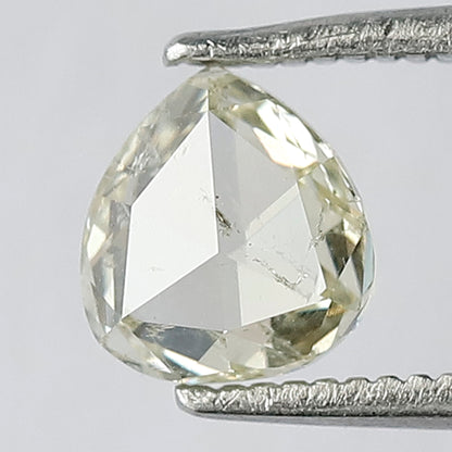 1.01 CT Fancy Light Yellowish With SI Clarity Pear Shape Natural Rose Cut Diamond Ideal For Making Beautiful Prong Setting Engagement Ring
