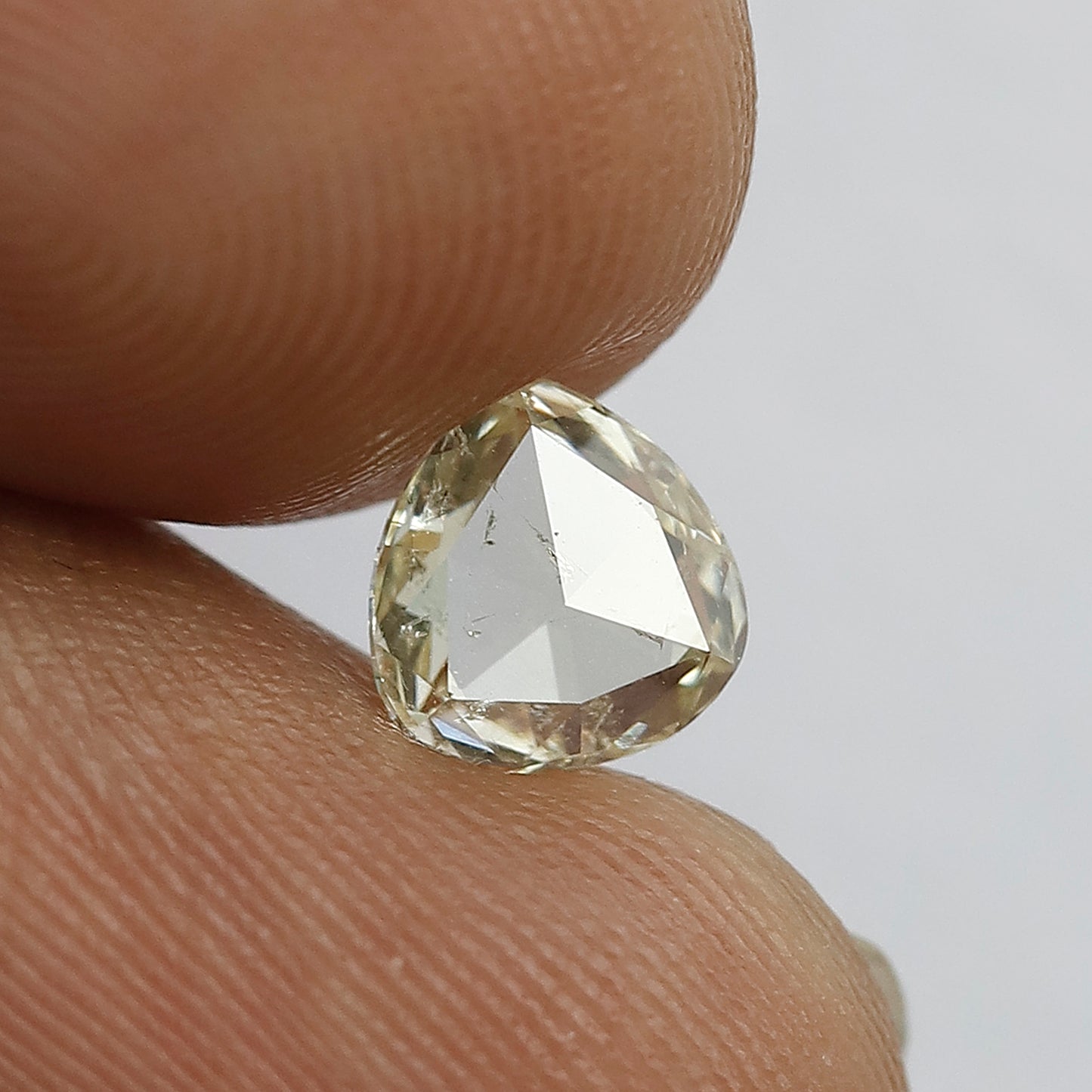 1.01 CT Fancy Light Yellowish With SI Clarity Pear Shape Natural Rose Cut Diamond Ideal For Making Beautiful Prong Setting Engagement Ring