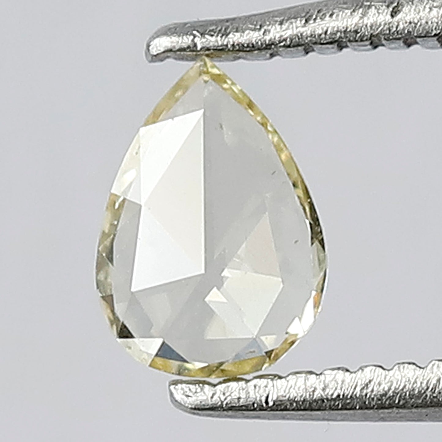 0.26 CT SI Eye Clean Clarity 6 MM Beautiful Pear Shape Flat Back Full Polished Natural Rose Cut Diamond Ideal for making Unique Diamond ring