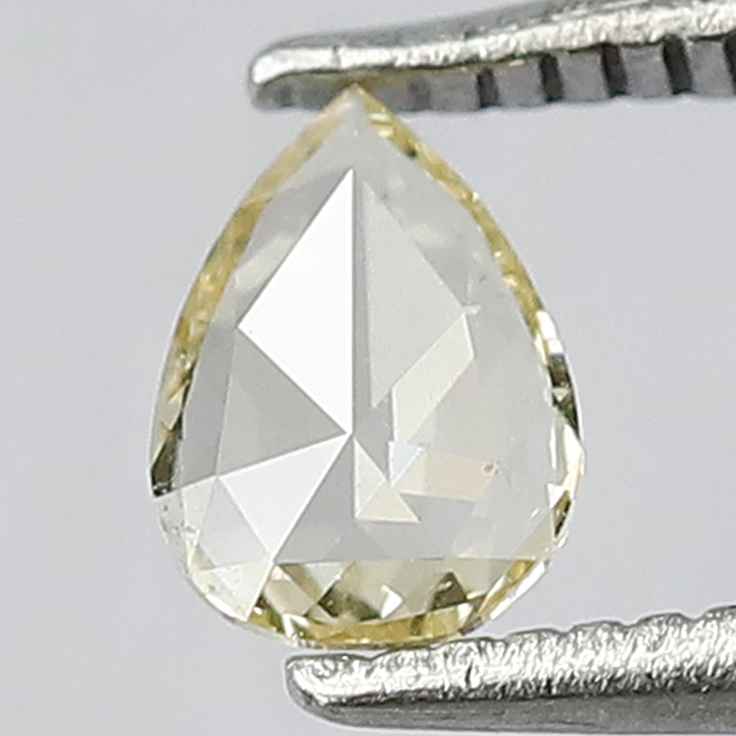 0.26 CT SI Eye Clean Clarity 6 MM Beautiful Pear Shape Flat Back Full Polished Natural Rose Cut Diamond Ideal for making Unique Diamond ring