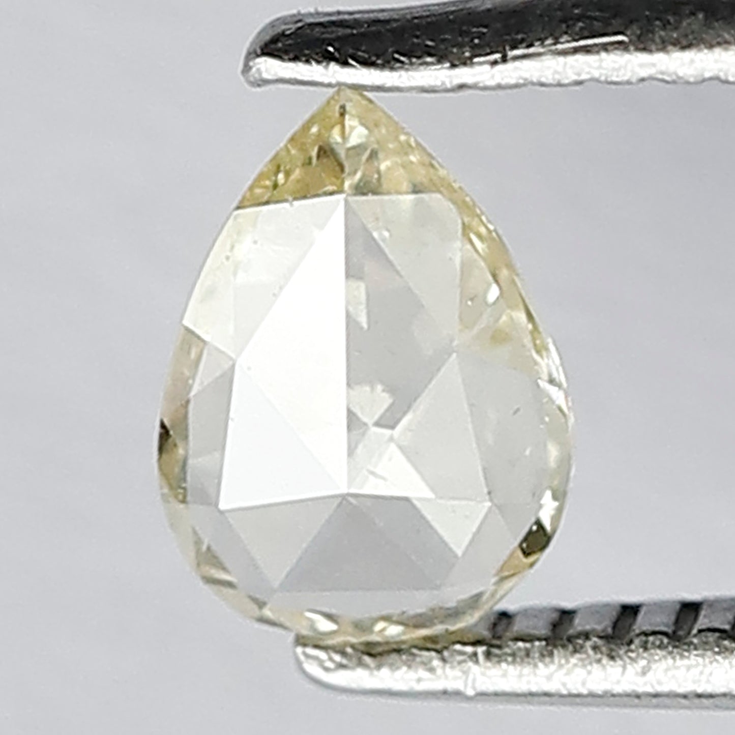 0.26 CT SI Eye Clean Clarity 6 MM Beautiful Pear Shape Flat Back Full Polished Natural Rose Cut Diamond Ideal for making Unique Diamond ring