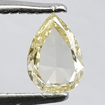 0.26 CT SI Eye Clean Clarity 6 MM Beautiful Pear Shape Flat Back Full Polished Natural Rose Cut Diamond Ideal for making Unique Diamond ring