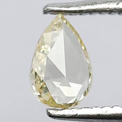 0.26 CT SI Eye Clean Clarity 6 MM Beautiful Pear Shape Flat Back Full Polished Natural Rose Cut Diamond Ideal for making Unique Diamond ring