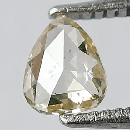 0.32 CT Beautiful Pear Shape 5 mm Rose cut Natural Champagne Color SI Clarity Glaring Faceted Diamond Made For Unique Design Engagement Ring