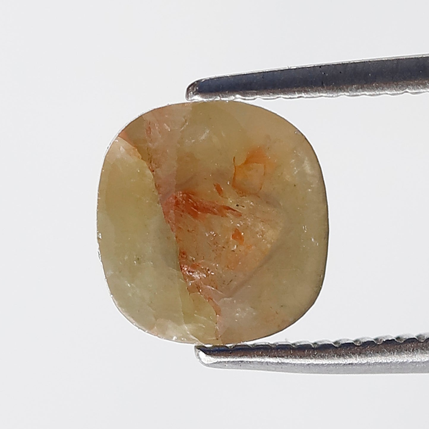 1.55 Ct Cushion Shape Diamond 7 MM Salt and Pepper Rustic Diamond Natural Loose Rustic Yellow Color Diamond