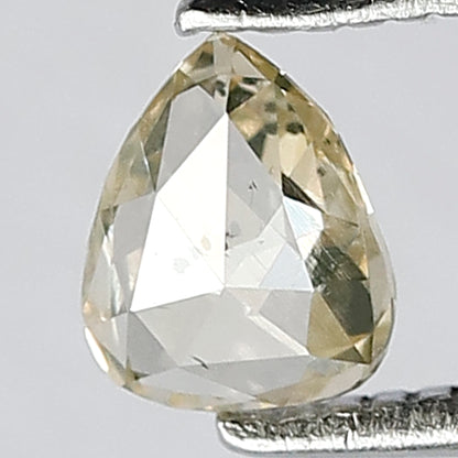 0.32 CT Beautiful Pear Shape 5 mm Rose cut Natural Champagne Color SI Clarity Glaring Faceted Diamond Made For Unique Design Engagement Ring
