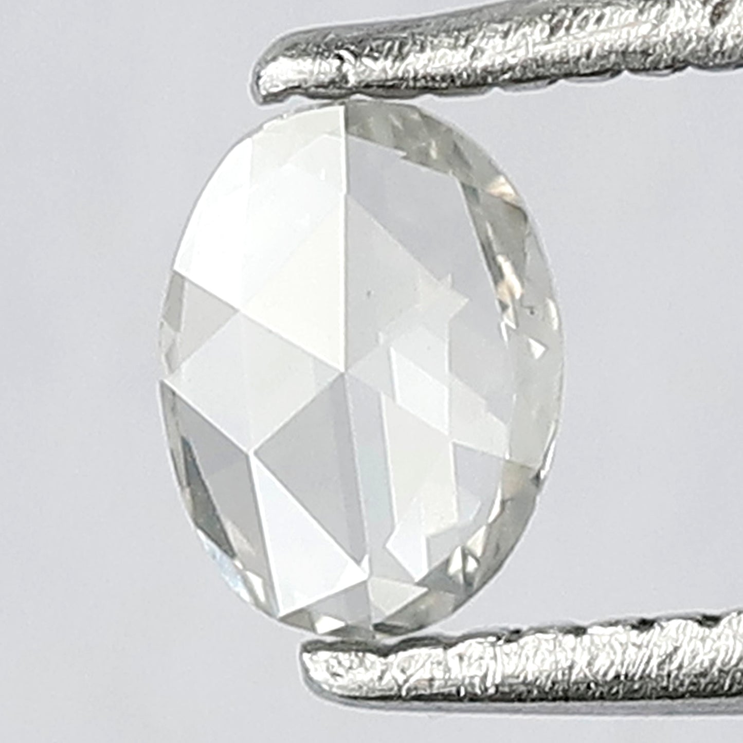 0.27 CT Eye Clean SI Clarity Fancy Grey Color Fully Polished Oval Shape 5 mm Rose Cut Diamond Made For Beautiful Custom Engagement Ring