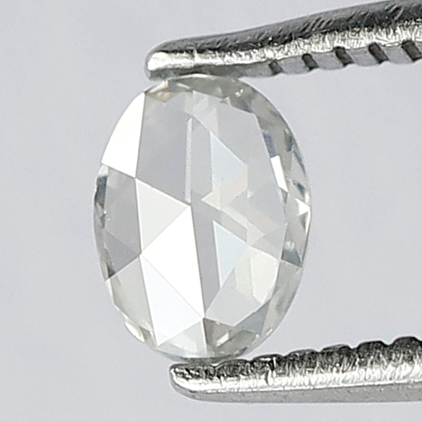 0.27 CT Eye Clean SI Clarity Fancy Grey Color Fully Polished Oval Shape 5 mm Rose Cut Diamond Made For Beautiful Custom Engagement Ring