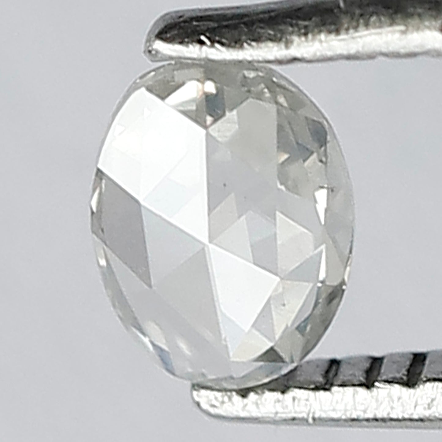 0.27 CT Eye Clean SI Clarity Fancy Grey Color Fully Polished Oval Shape 5 mm Rose Cut Diamond Made For Beautiful Custom Engagement Ring