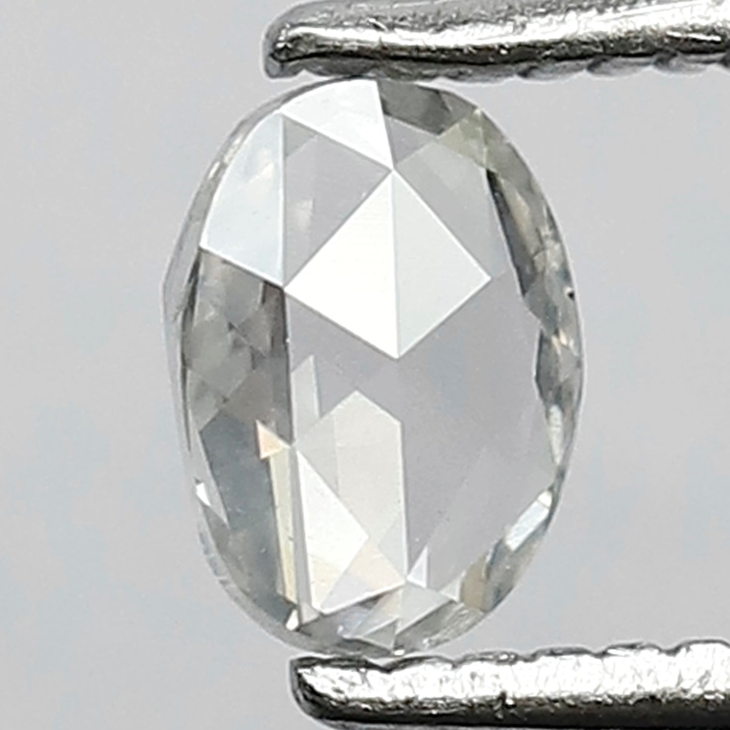 0.27 CT Eye Clean SI Clarity Fancy Grey Color Fully Polished Oval Shape 5 mm Rose Cut Diamond Made For Beautiful Custom Engagement Ring