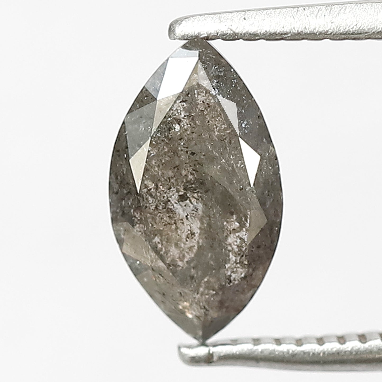 0.89 CT Gray Black Marquise Cut Loose Diamond, 9.30 x 5.10 mm Natural Salt and Pepper Diamond For Wedding Ring