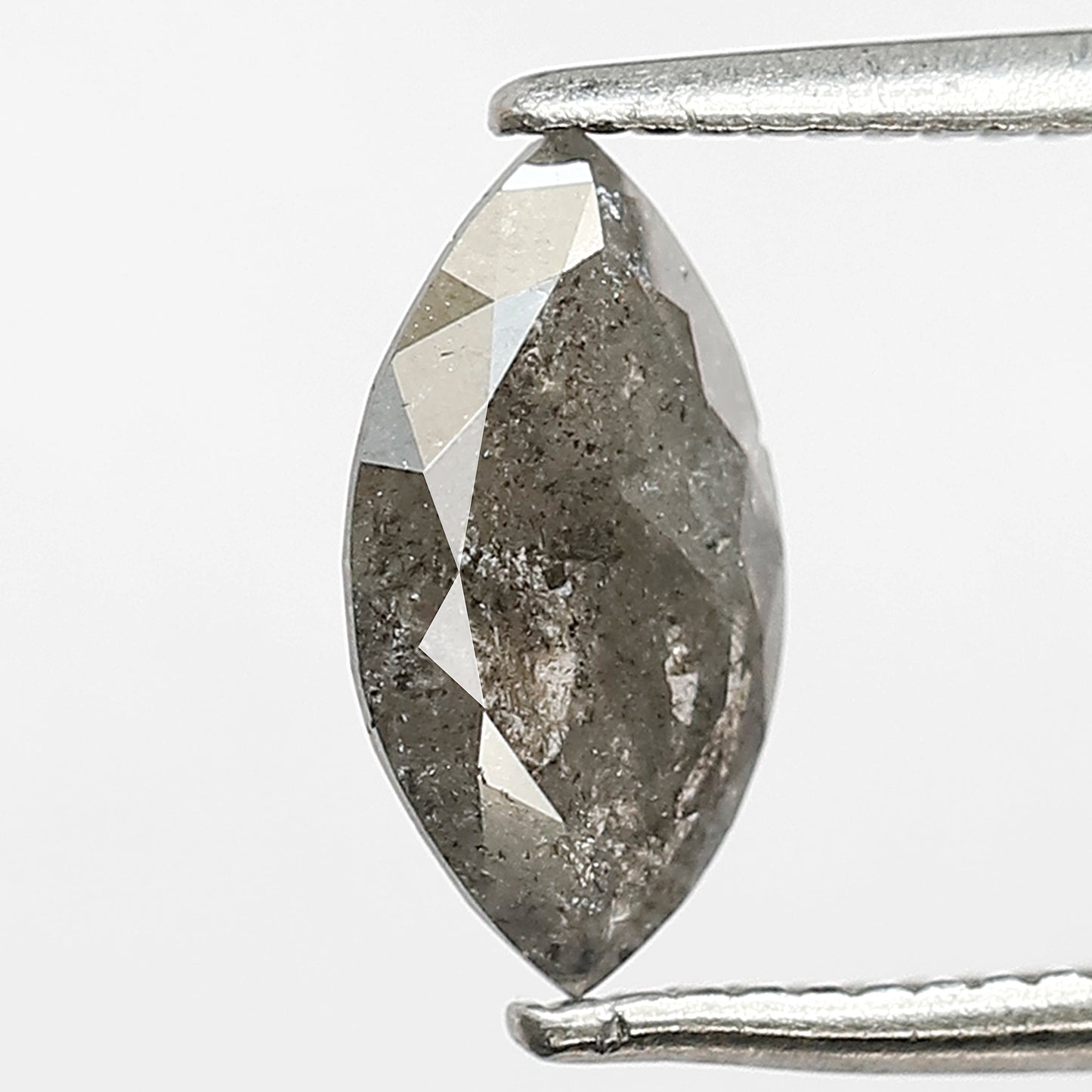 0.89 CT Gray Black Marquise Cut Loose Diamond, 9.30 x 5.10 mm Natural Salt and Pepper Diamond For Wedding Ring
