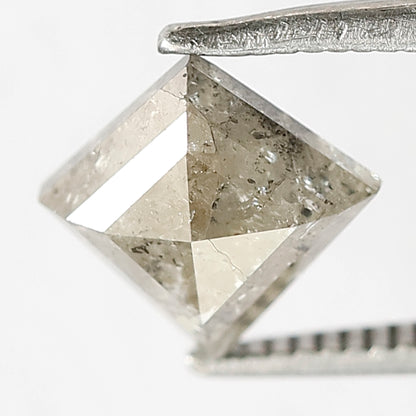 1.72 CT Kite Shape Salt and Pepper Diamond, Natural Translucent Gray Black Loose Diamond