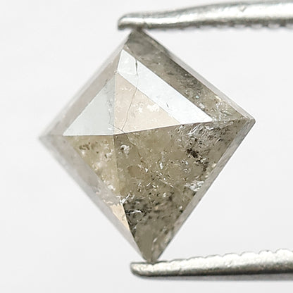 1.72 CT Kite Shape Salt and Pepper Diamond, Natural Translucent Gray Black Loose Diamond