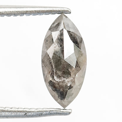 Natural 1.08 CT Translucent Marquise cut Loose Diamond, 9.60 x 4.50 mm Salt and Pepper Ethical Diamond