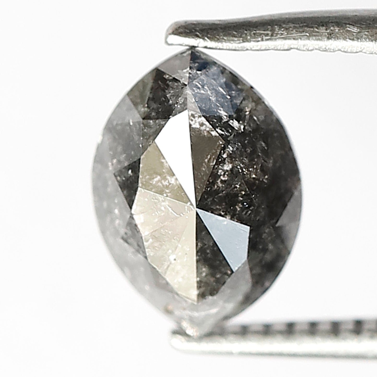 1.19 CT Marquise cut Natural Loose Diamond, 8.30 x 5.80 mm Gray Black Salt and Pepper Diamond