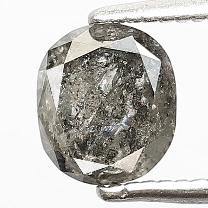 Natural Oval Cut Gray Black Diamond 0.94 Ct | Salt and Pepper Loose Diamond | Ethical Diamond for Custom Engagement Ring