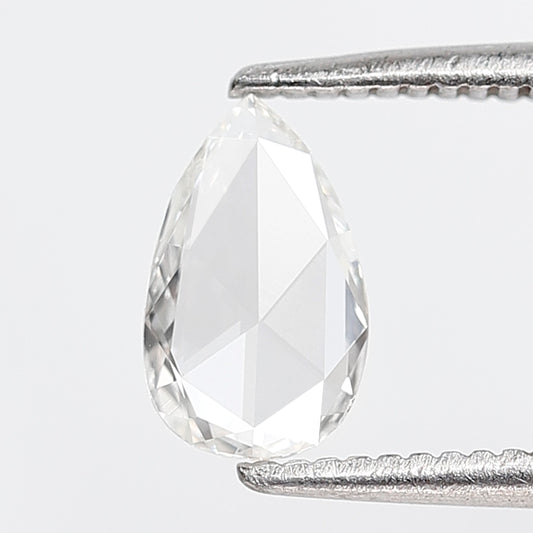 0.38 CT Pear Shape Rose Cut Diamond 7 MM FG Color VS Clarity Natural Loose Diamond