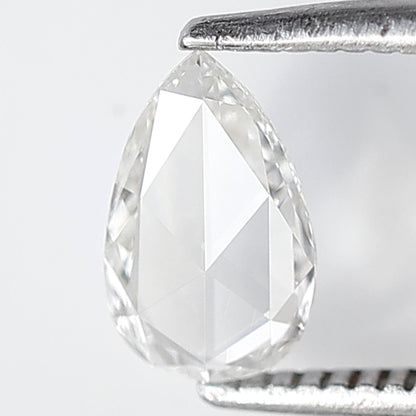 0.38 CT Pear Shape Rose Cut Diamond 7 MM FG Color VS Clarity Natural Loose Diamond