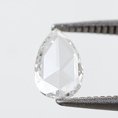 0.38 CT Pear Shape Rose Cut Diamond 7 MM FG Color VS Clarity Natural Loose Diamond