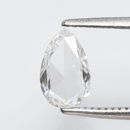 0.38 CT Pear Shape Rose Cut Diamond 7 MM FG Color VS Clarity Natural Loose Diamond