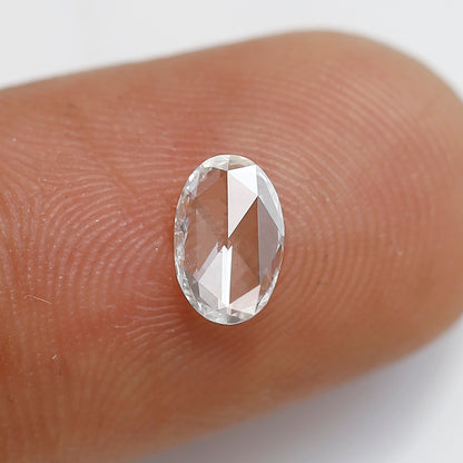 0.37 Ct Oval Shape Rose Cut Diamond 6 mm FG Color VS Clarity Natural Loose Diamond